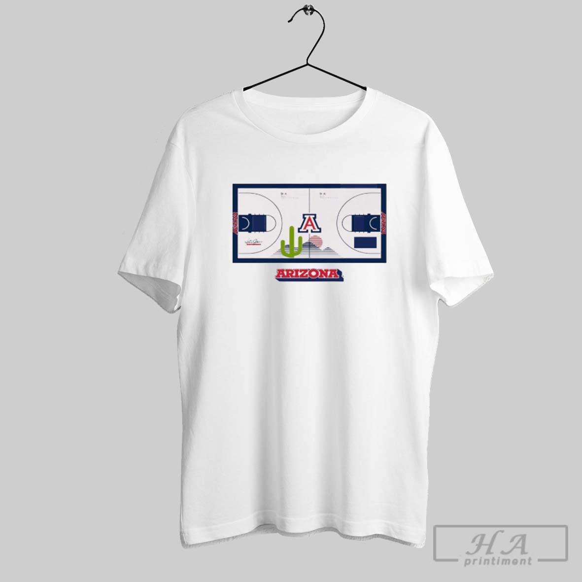 Official Arizona Wildcats Basketball Vintage Cactus Court 2025