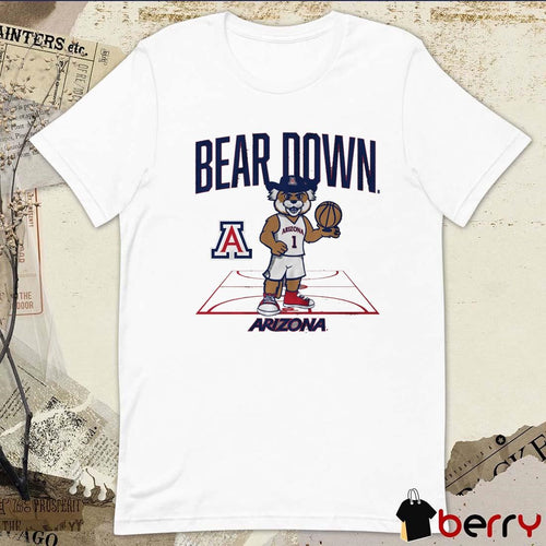 Arizona Wildcats Mascot Court Bear Down Big 12 Conference 2025 t-shirt