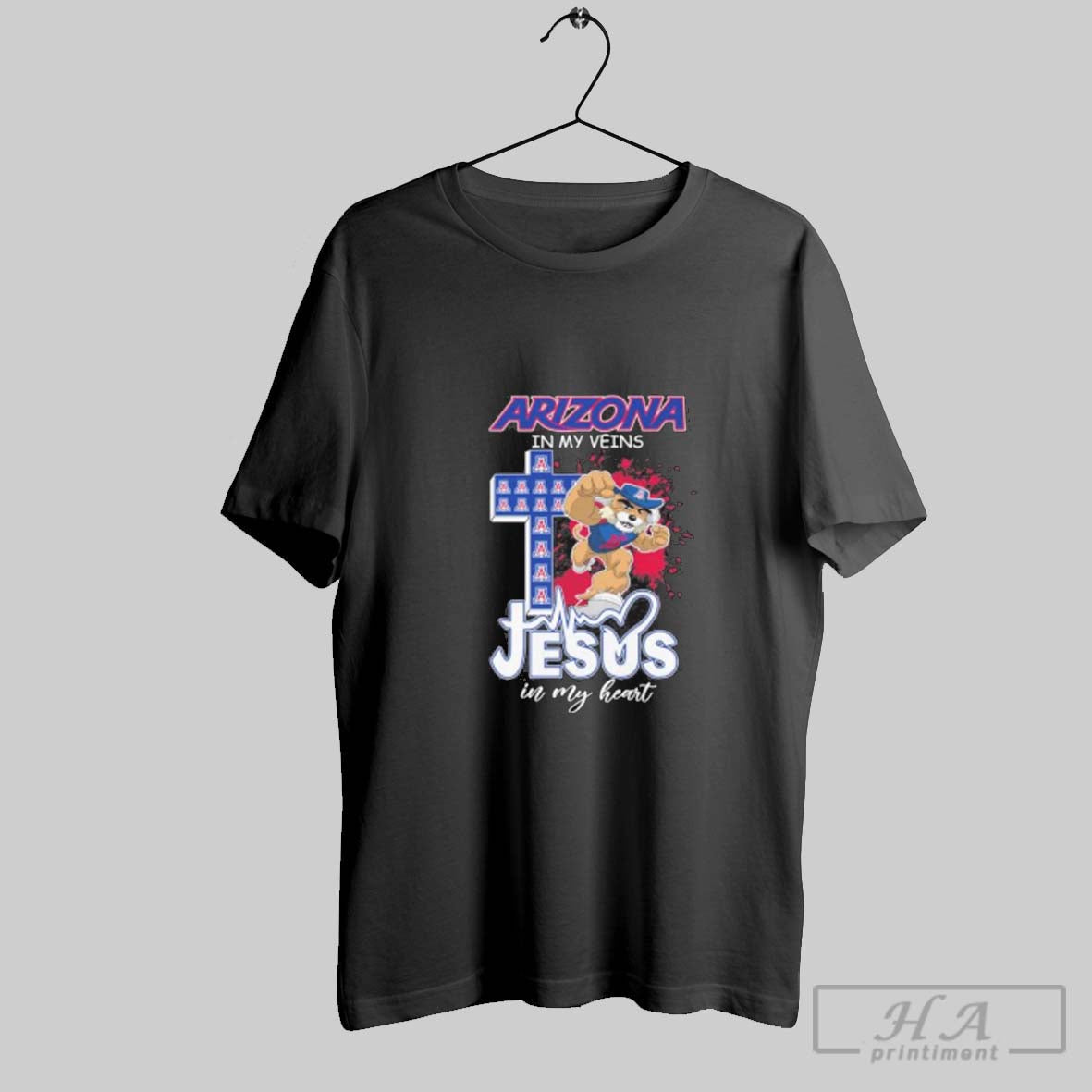 Official Arizona Wildcats Mascot In My Veins Jesus In My Hear