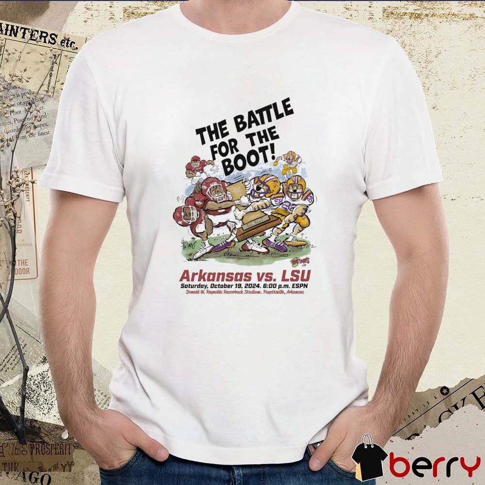 Arkansas Razorback vs LSU Tigers The Battle For The Boot Sar Oct 19 2024 t-shirt