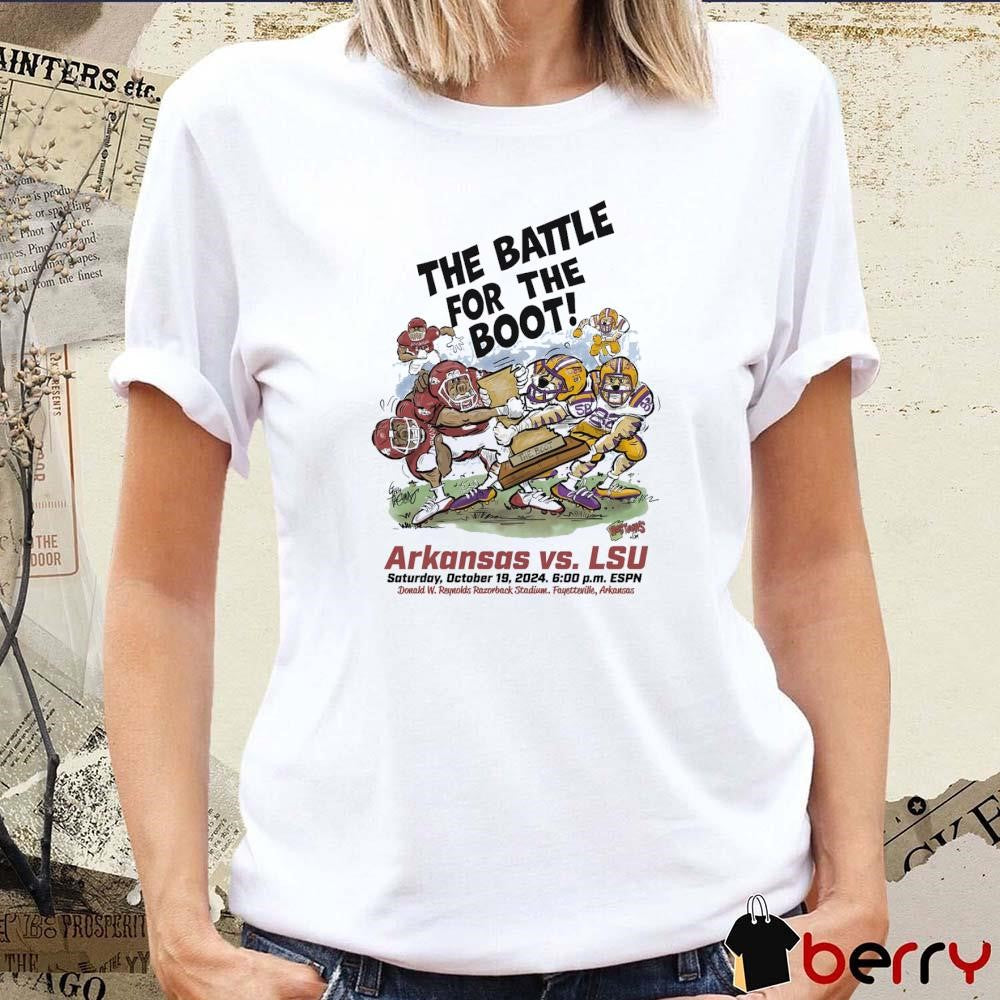 Arkansas Razorback vs LSU Tigers The Battle For The Boot Sar Oct 19 2024 t-shirt
