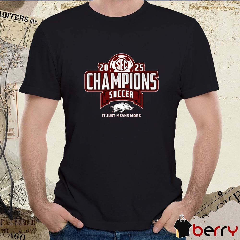Arkansas Razorbacks 2025 SEC Women’s Soccer Regular Season Champions It Just Means More Locker Room t-shirt