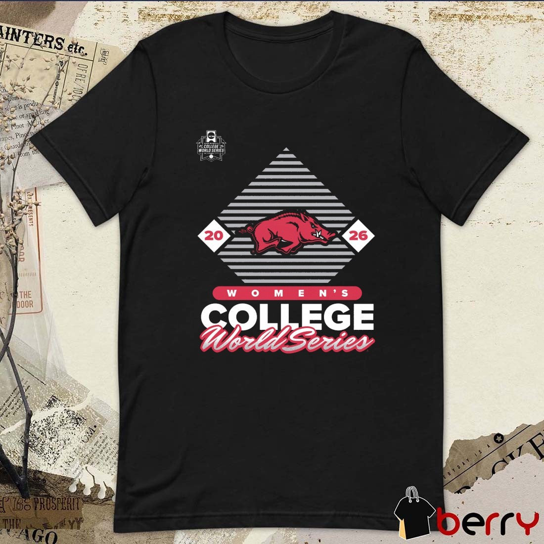 Arkansas Razorbacks 2026 NCAA Softball Women’s College World Series Scoring Title t-shirt