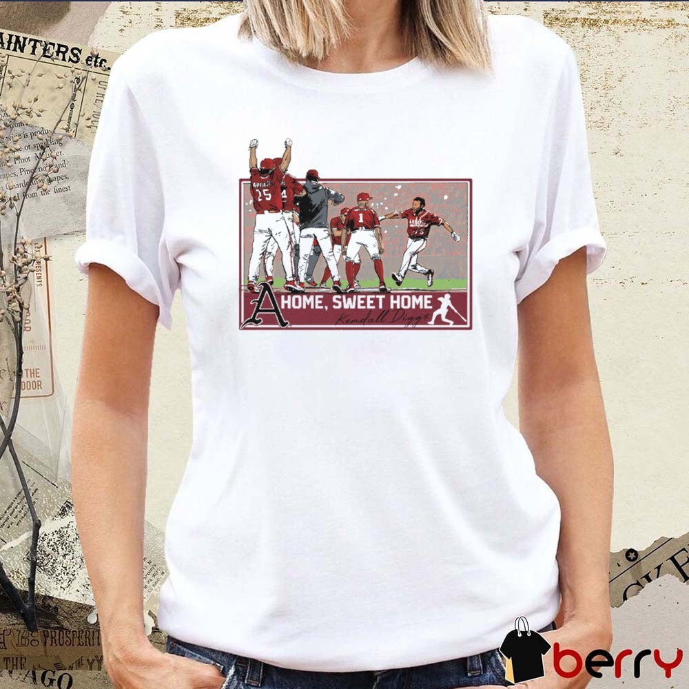 Arkansas Razorbacks Baseball Kendall Diggs Home Sweet Home NCAA 2025 t-shirt