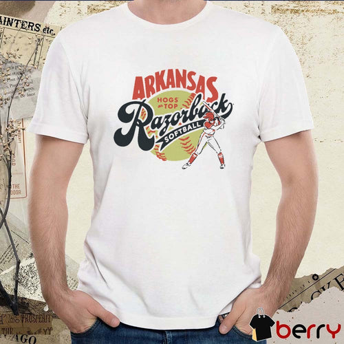Arkansas Razorbacks Hogs On Top Softball 2025 t-shirt