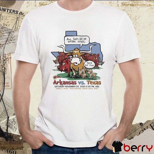 Arkansas Vs. Texas November 22 2025 Darrell K Royal Texas Memorial Stadium Austin Texas t-shirt