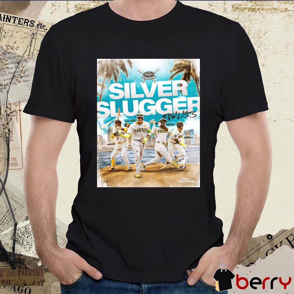 Arraez Machado Profar Merrill San Diego Padres MLB 2024 Silver Slugger finalists Poster t-shirt