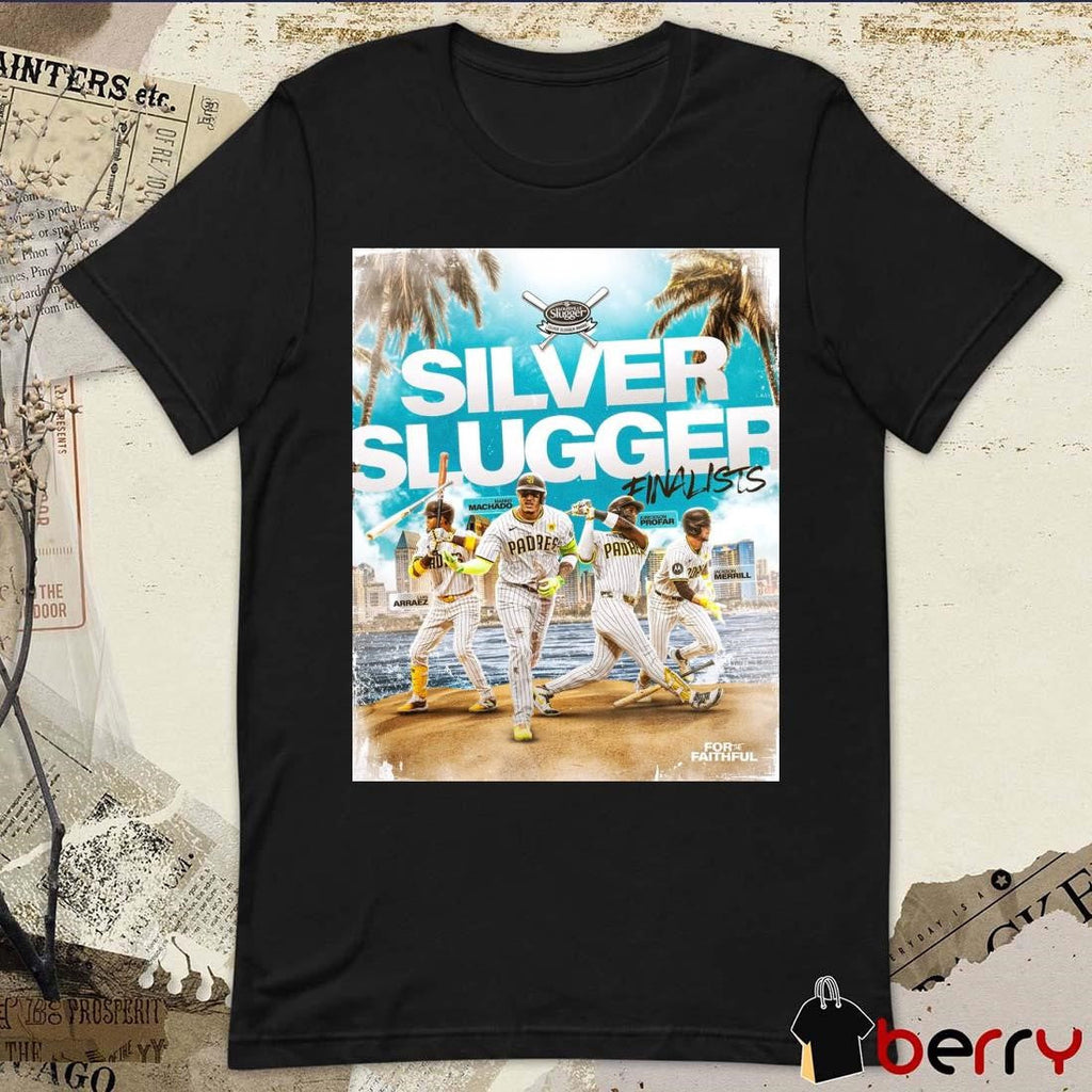 Arraez Machado Profar Merrill San Diego Padres MLB 2024 Silver Slugger finalists Poster t-shirt