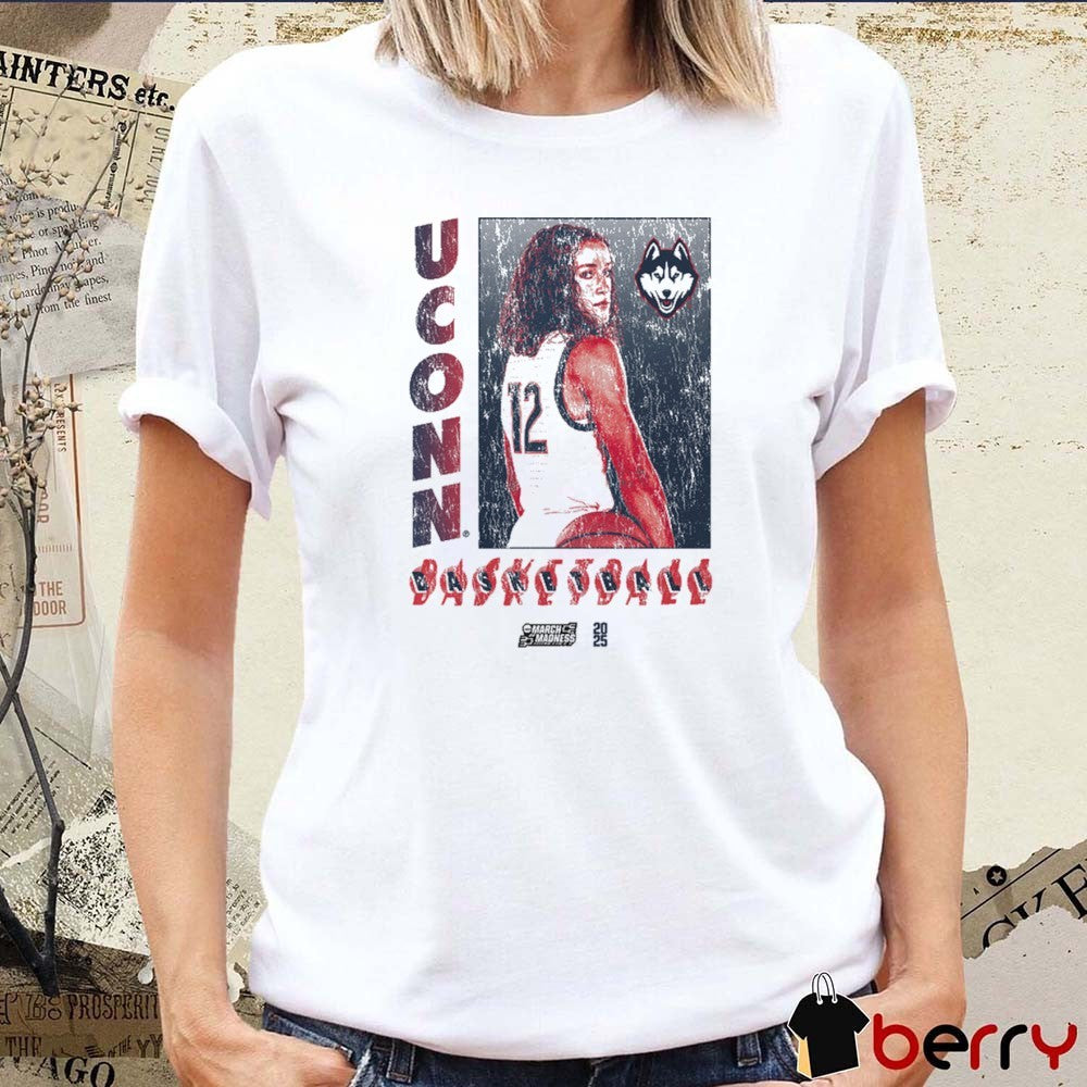 Ashlynn Shade Box Uconn Huskies Basketball 2025 NCAA March Madness Vintage t-shirt