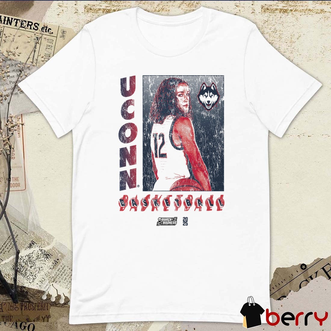 Ashlynn Shade Box Uconn Huskies Basketball 2025 NCAA March Madness Vintage t-shirt