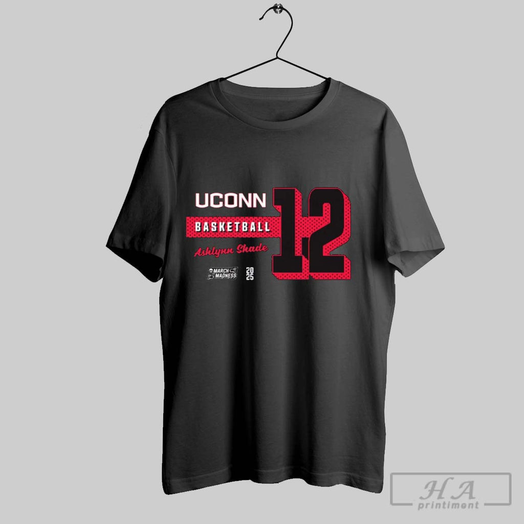 Official Ashlynn Shade Number 12 Uconn Huskies Basketball 2025 Ncaa March Madness