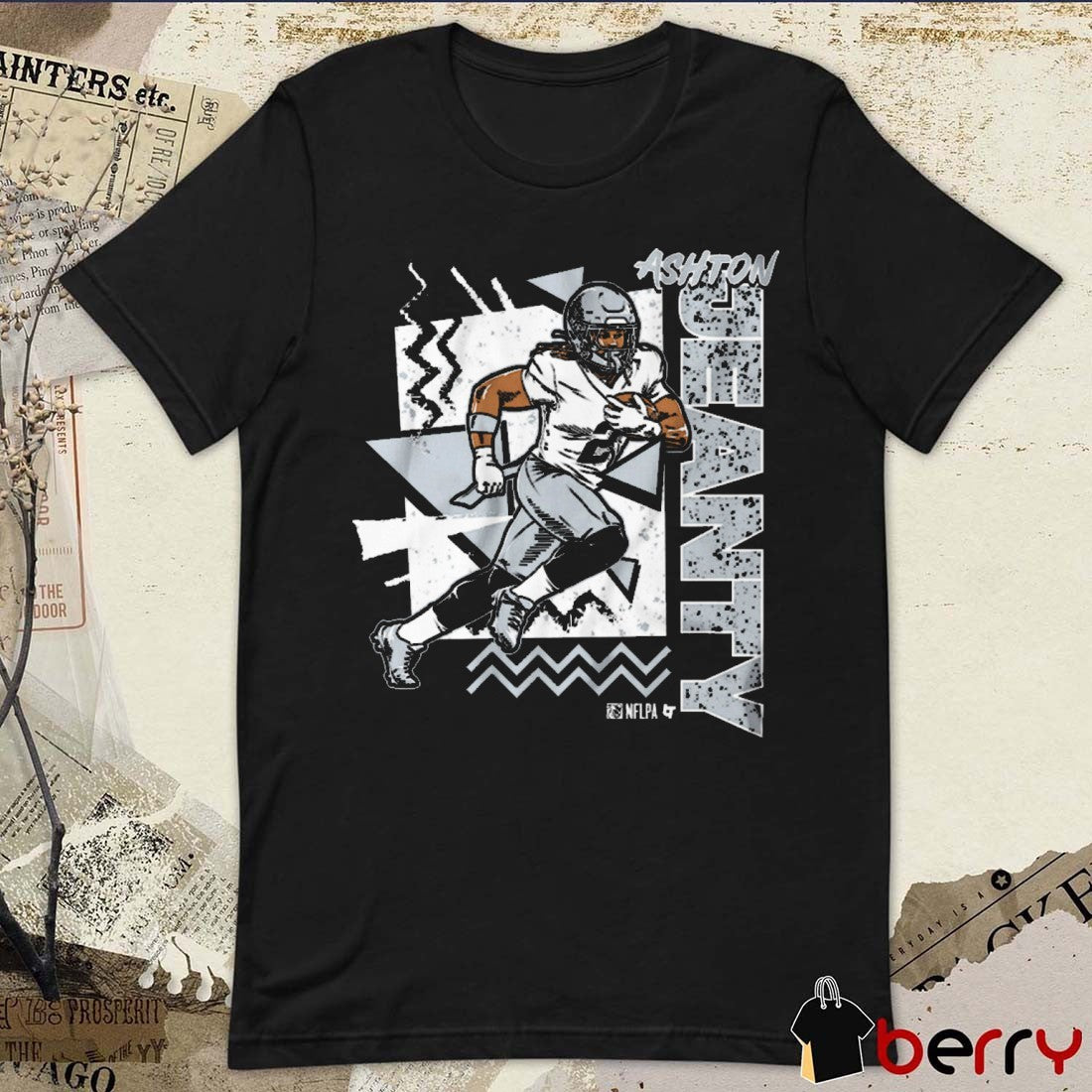 Ashton Jeanty 90s Style Las Vegas Raiders 2025 NFL Graphic t-shirt