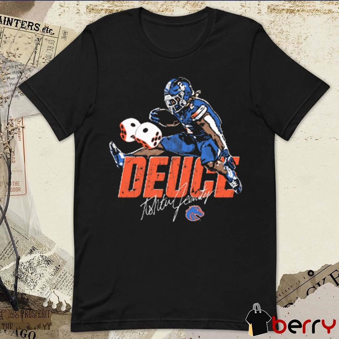 Ashton Jeanty Boise State Broncos Signature Deuce Vintage Graphic t-shirt