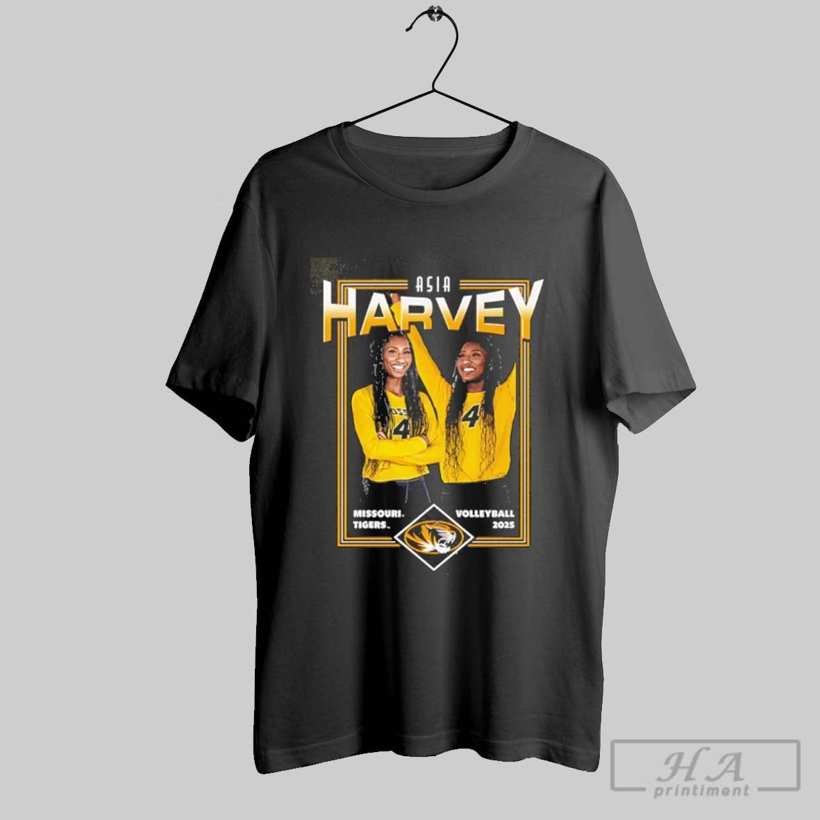 Official Asia Harvey Mizzou Volleyball Graphic