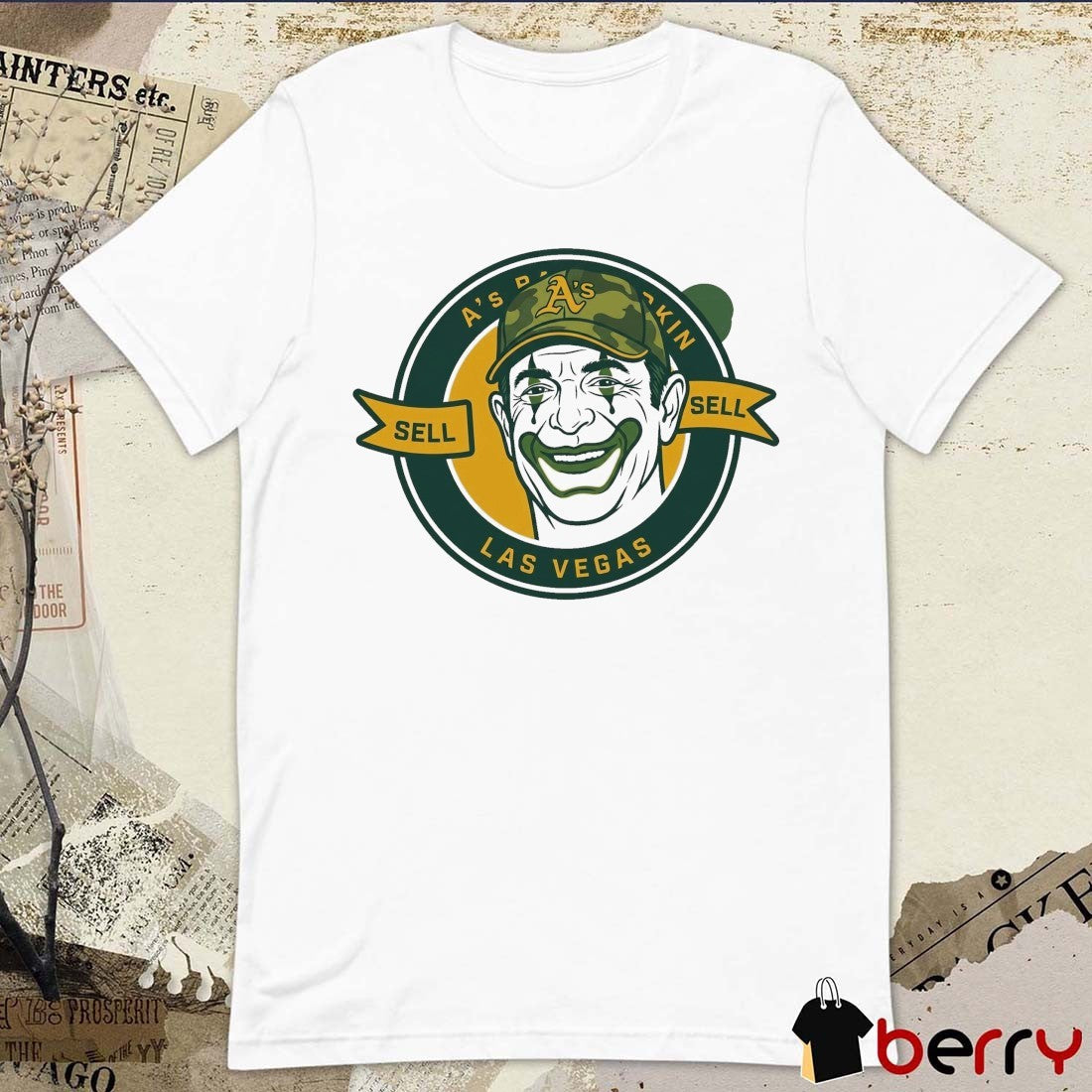 Athletics Las Vegas Sell Sell John Fisher Clown Logo t-shirt
