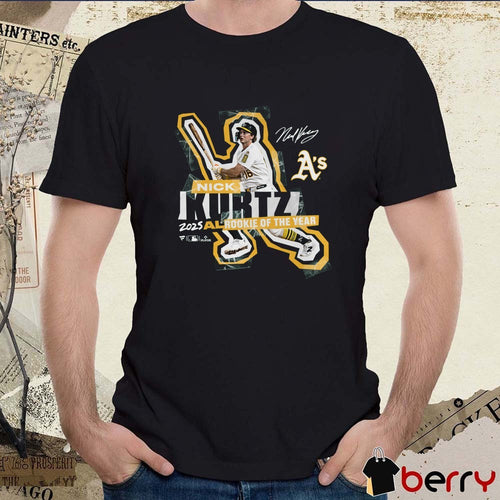 Athletics Nick Kurtz 2025 MLB National League Rookie of the Year Signature t-shirt