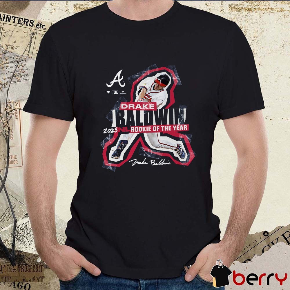 Atlanta Braves Drake Baldwin 2025 MLB National League Rookie of the Year Signature t-shirt