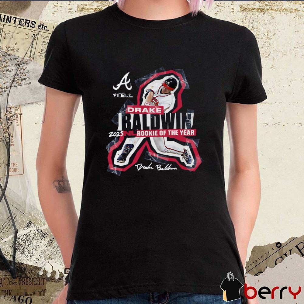 Atlanta Braves Drake Baldwin 2025 MLB National League Rookie of the Year Signature t-shirt
