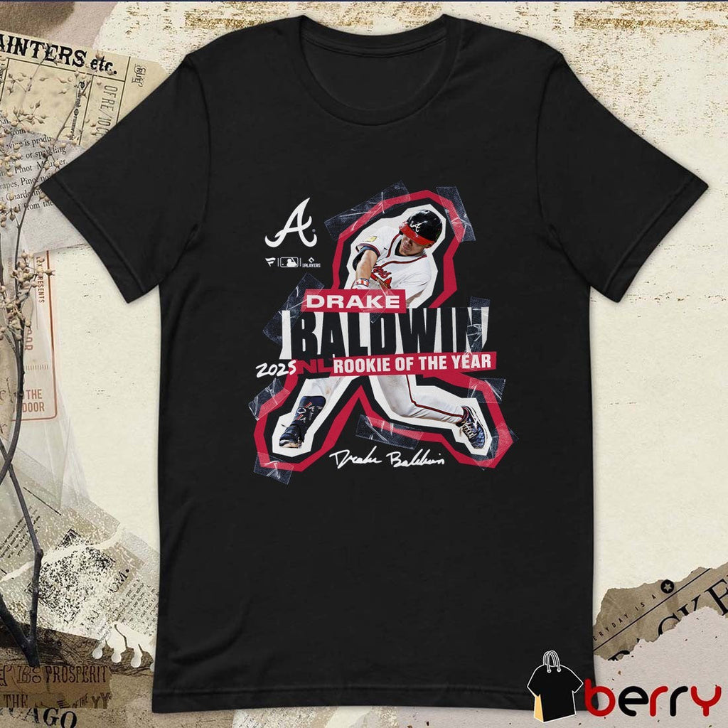 Atlanta Braves Drake Baldwin 2025 MLB National League Rookie of the Year Signature t-shirt