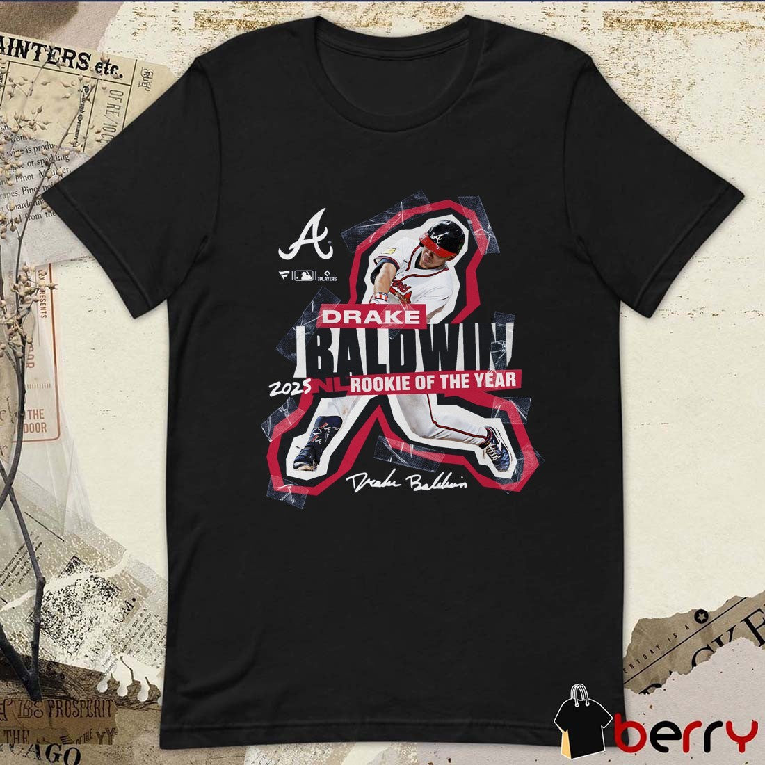 Atlanta Braves Drake Baldwin 2025 MLB National League Rookie of the Year Signature t-shirt