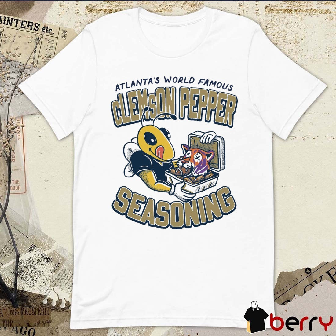 Atlanta’s World Famous Clemson Pepper Seasoning Georgia Tech Yellow Jackets Defeats Clemson Tigers t-shirt