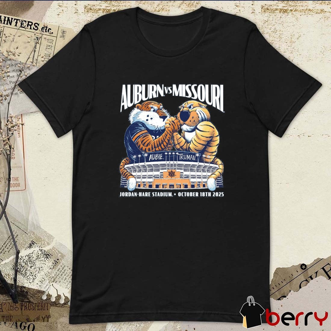 Aubie Auburn Vs Truman Missouri Jordan-Hare Stadium October 18th 2025 t-shirt