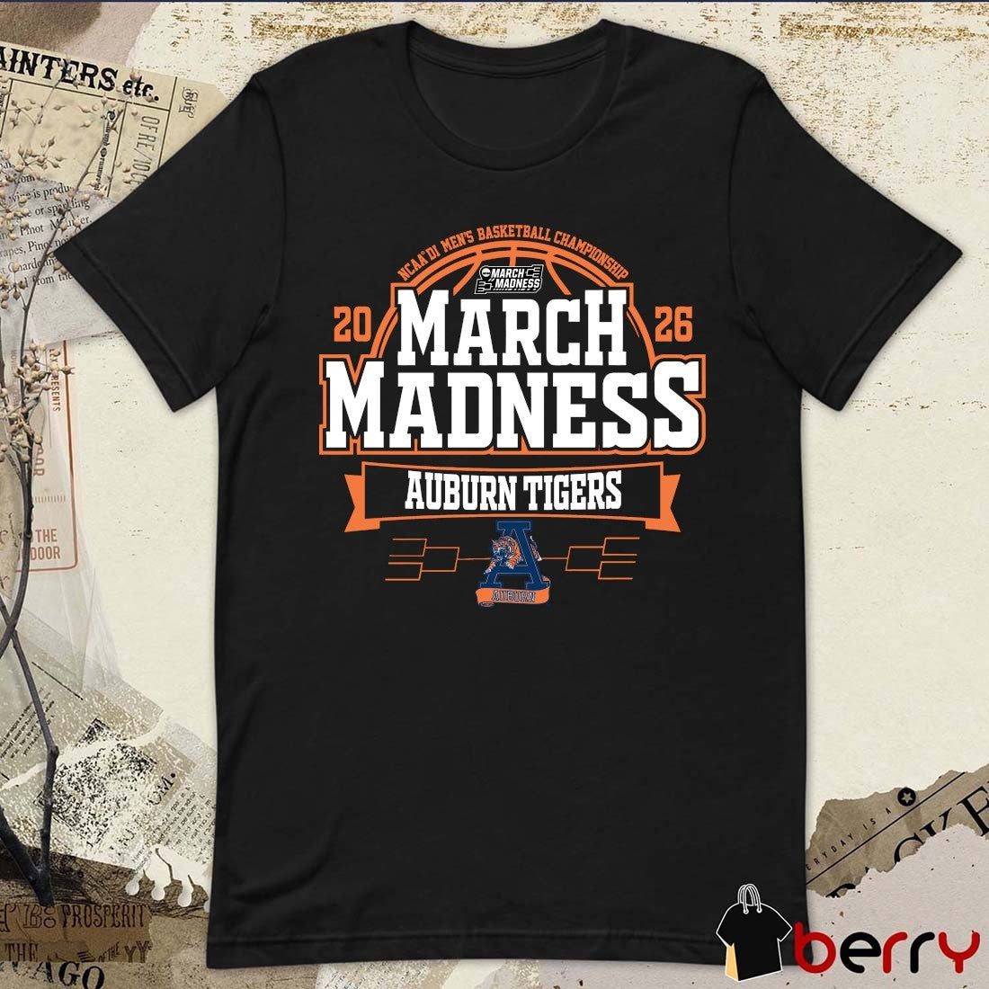 Auburn Tigers 2026 NCAA DI Men’s Basketball Championship March Madness t-shirt