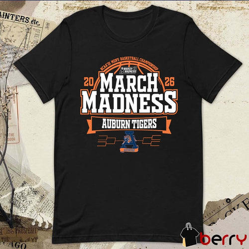 Auburn Tigers 2026 NCAA DI Men’s Basketball Championship March Madness t-shirt