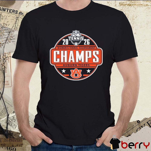 Auburn Tigers 2026 SEC Women’s Tennis Tournament Champions Locker Room t-shirt