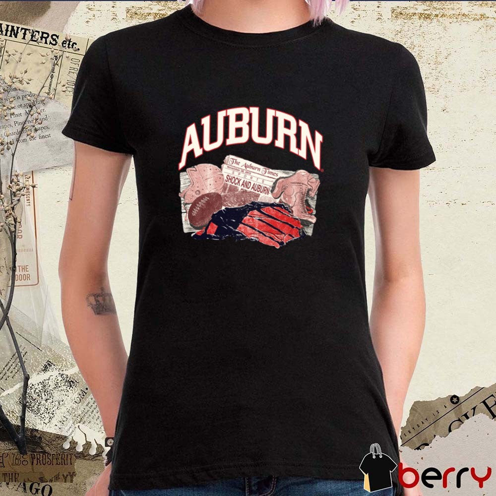 Auburn Tigers AU Newspaper The Auburn Times November 30 2013 Sports Shock And Auburn t-shirt