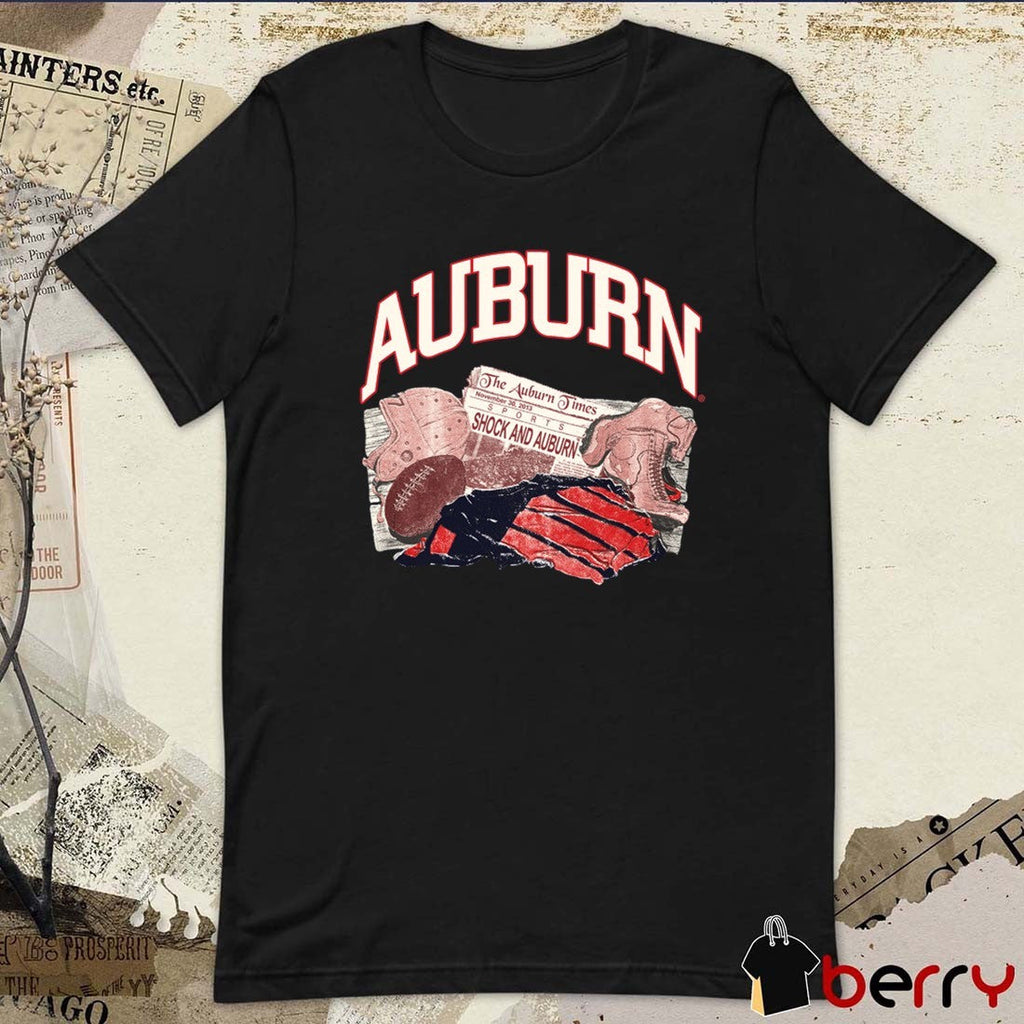 Auburn Tigers AU Newspaper The Auburn Times November 30 2013 Sports Shock And Auburn t-shirt