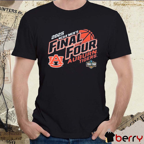 Auburn Tigers NCAA Men’s Basketball Tournament March Madness Final Four 2025 Logo t-shirt