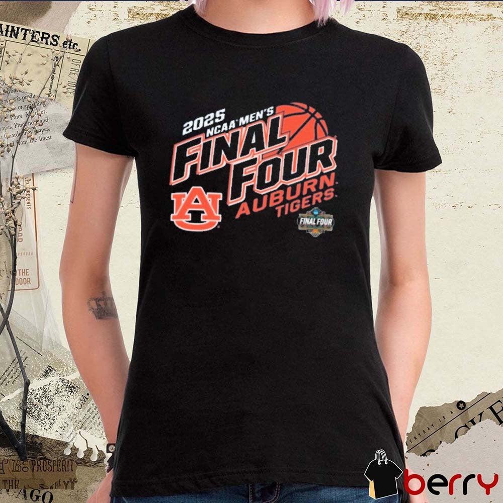 Auburn Tigers NCAA Men’s Basketball Tournament March Madness Final Four 2025 Logo t-shirt
