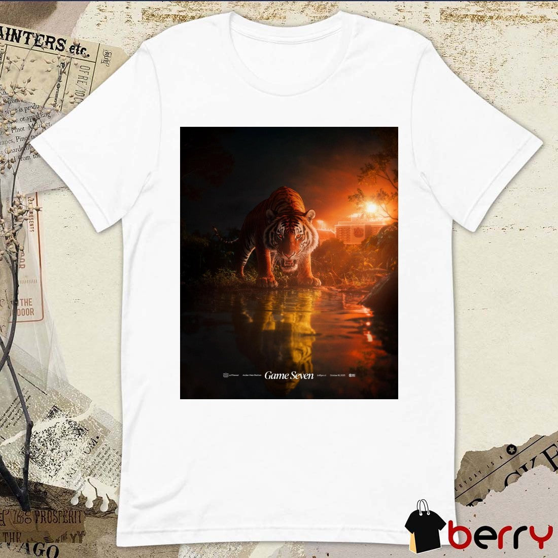 Auburn Tigers Vs Missouri Football Game Seven Jordan-Hare Stadium October 18 2025 Poster t-shirt