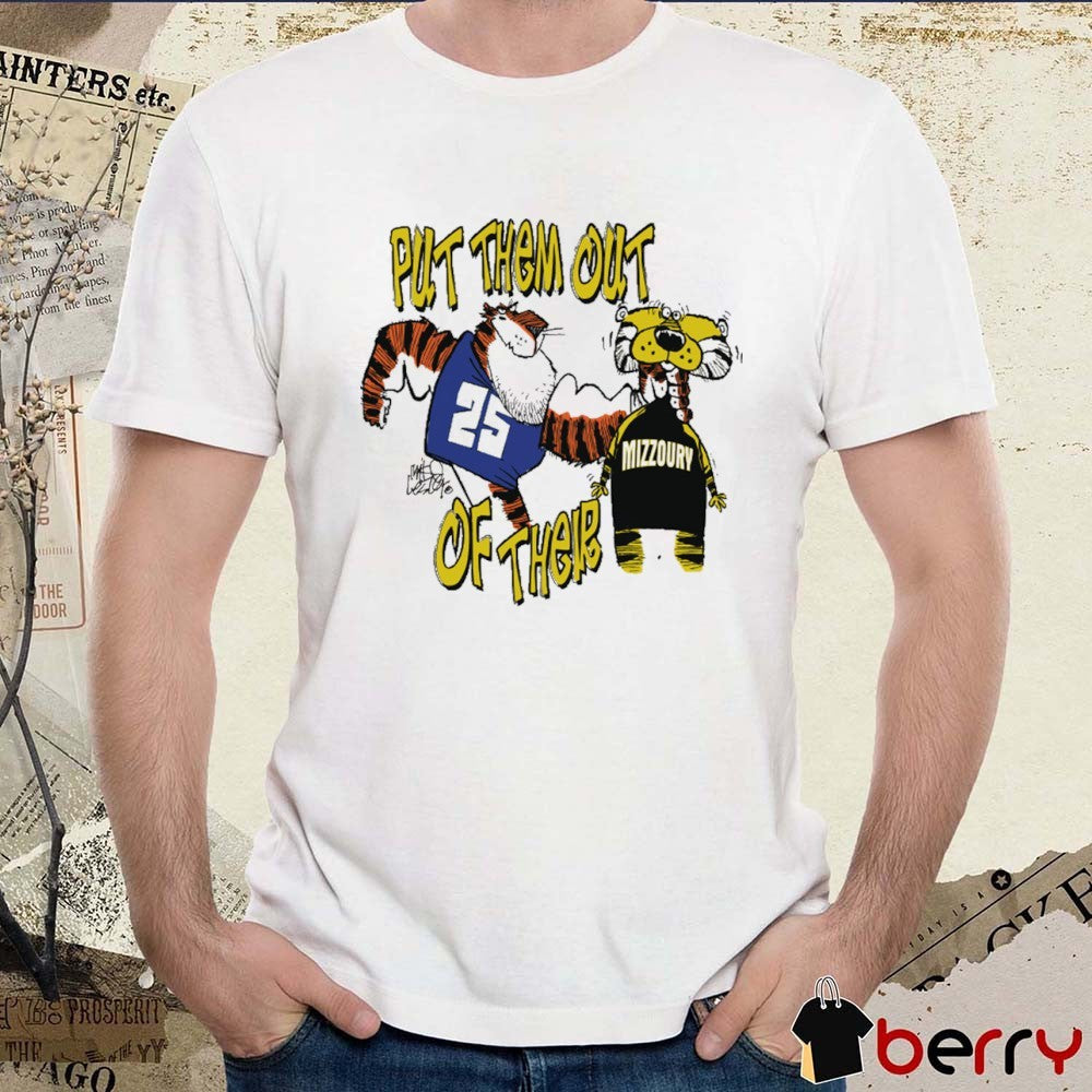 Auburn Vs Missouri Gameday Put Them Out Of There War Eagle October 18 2025 Fanart t-shirt