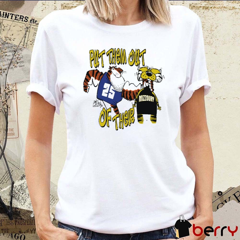Auburn Vs Missouri Gameday Put Them Out Of There War Eagle October 18 2025 Fanart t-shirt
