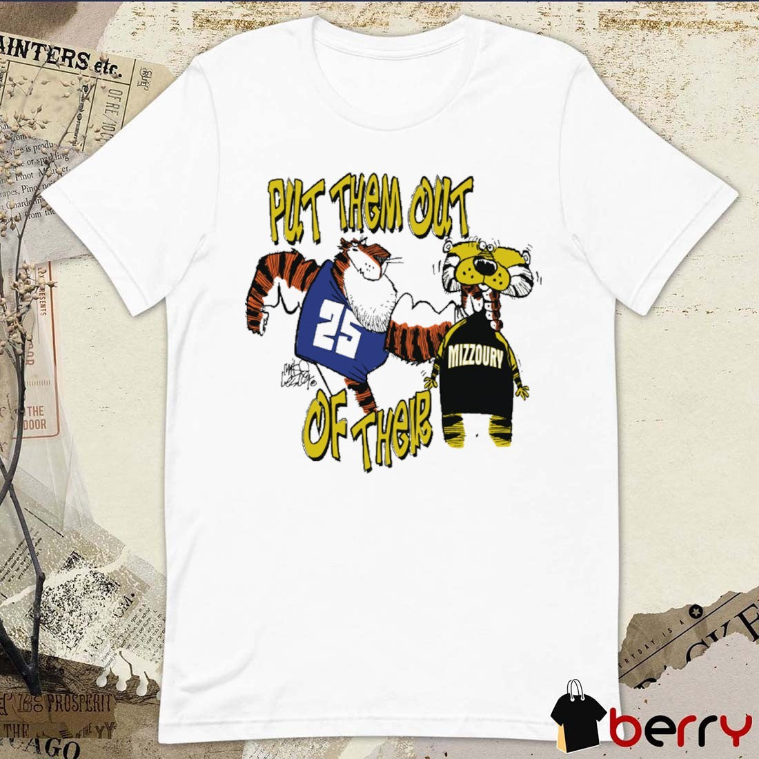 Auburn Vs Missouri Gameday Put Them Out Of There War Eagle October 18 2025 Fanart t-shirt