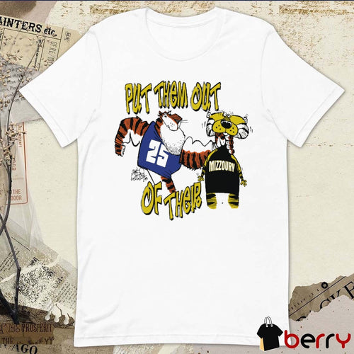 Auburn Vs Missouri Gameday Put Them Out Of There War Eagle October 18 2025 Fanart t-shirt