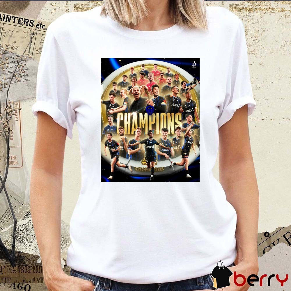 Auckland FC 2025-26 Isuzu UTE A-League Men Champions Poster t-shirt