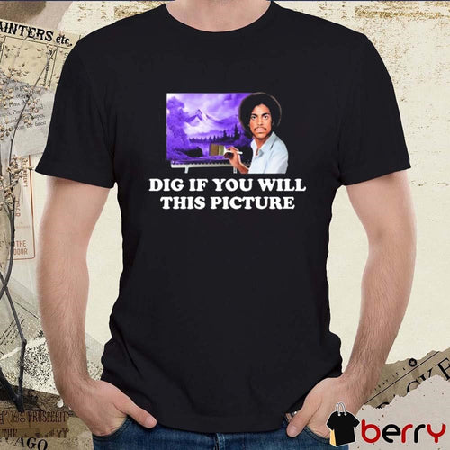 Audra Mcdonald Wearing Bob Ross Prince Dig If You Will This Picture t-shirt