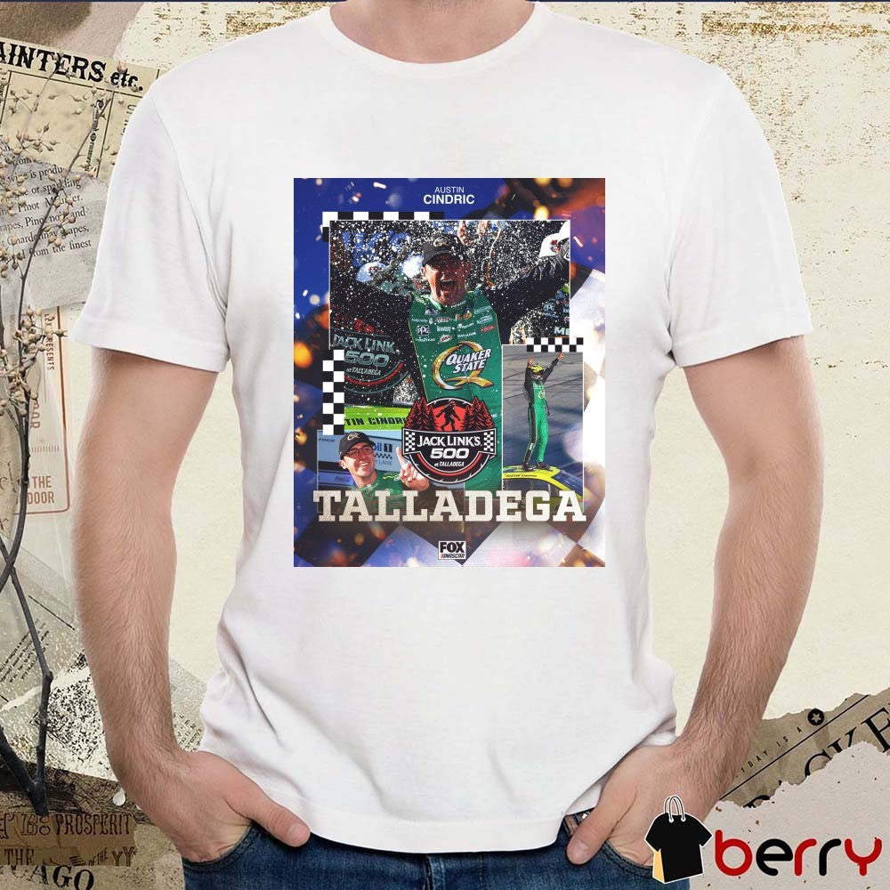 Austin Cindric Jack Link’s 500 At Talladega NASCAR Cup Series Win On FOX Poster t-shirt