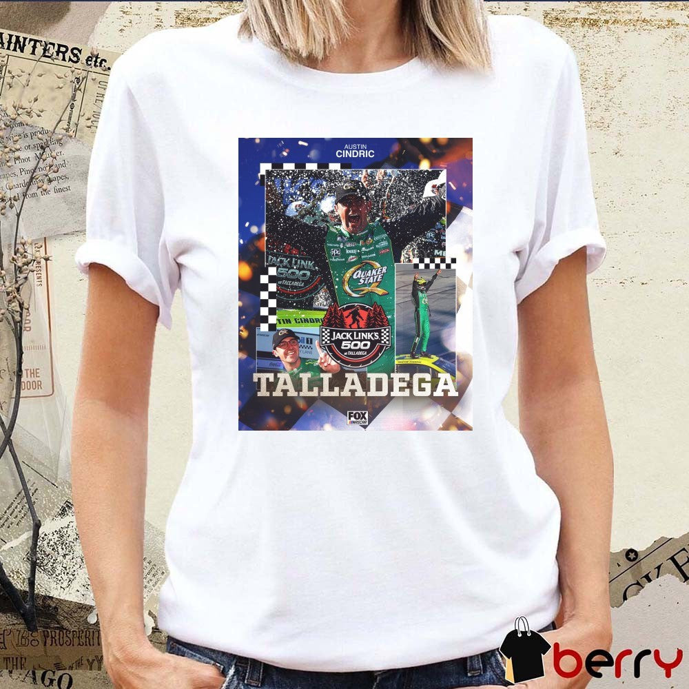 Austin Cindric Jack Link’s 500 At Talladega NASCAR Cup Series Win On FOX Poster t-shirt