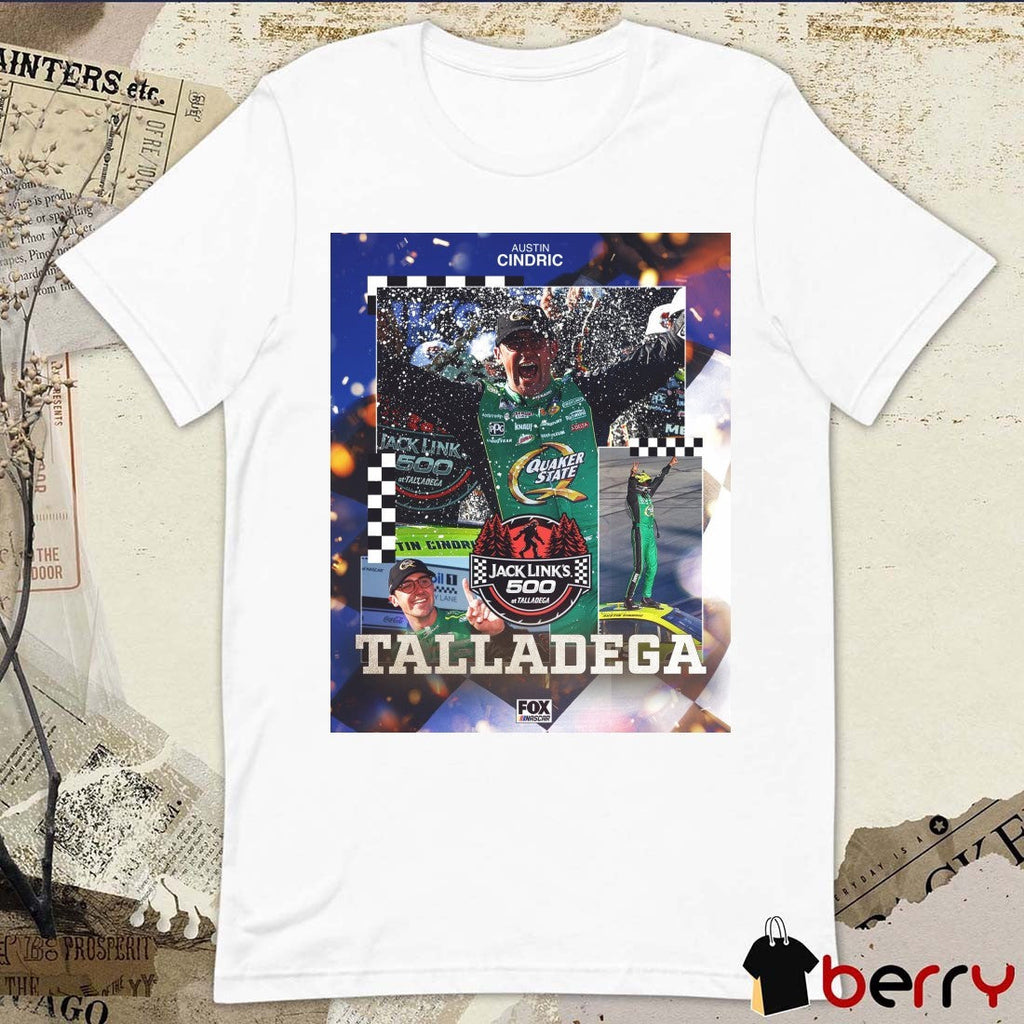 Austin Cindric Jack Link’s 500 At Talladega NASCAR Cup Series Win On FOX Poster t-shirt