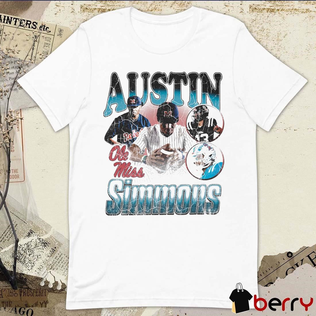 Austin Simmons Ole Miss Rebels 90s Graphic t-shirt