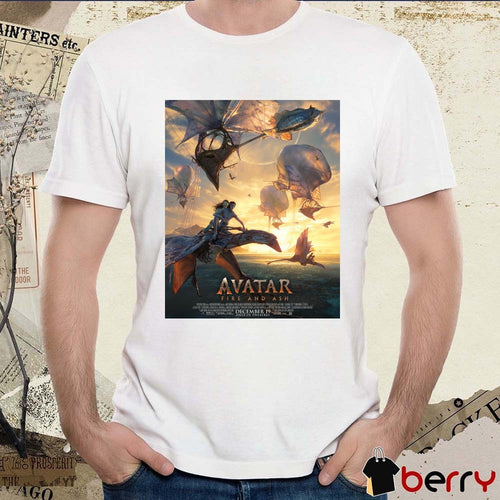 Avatar Fire and Ash Only In Theatres December 19 2025 Poster t-shirt