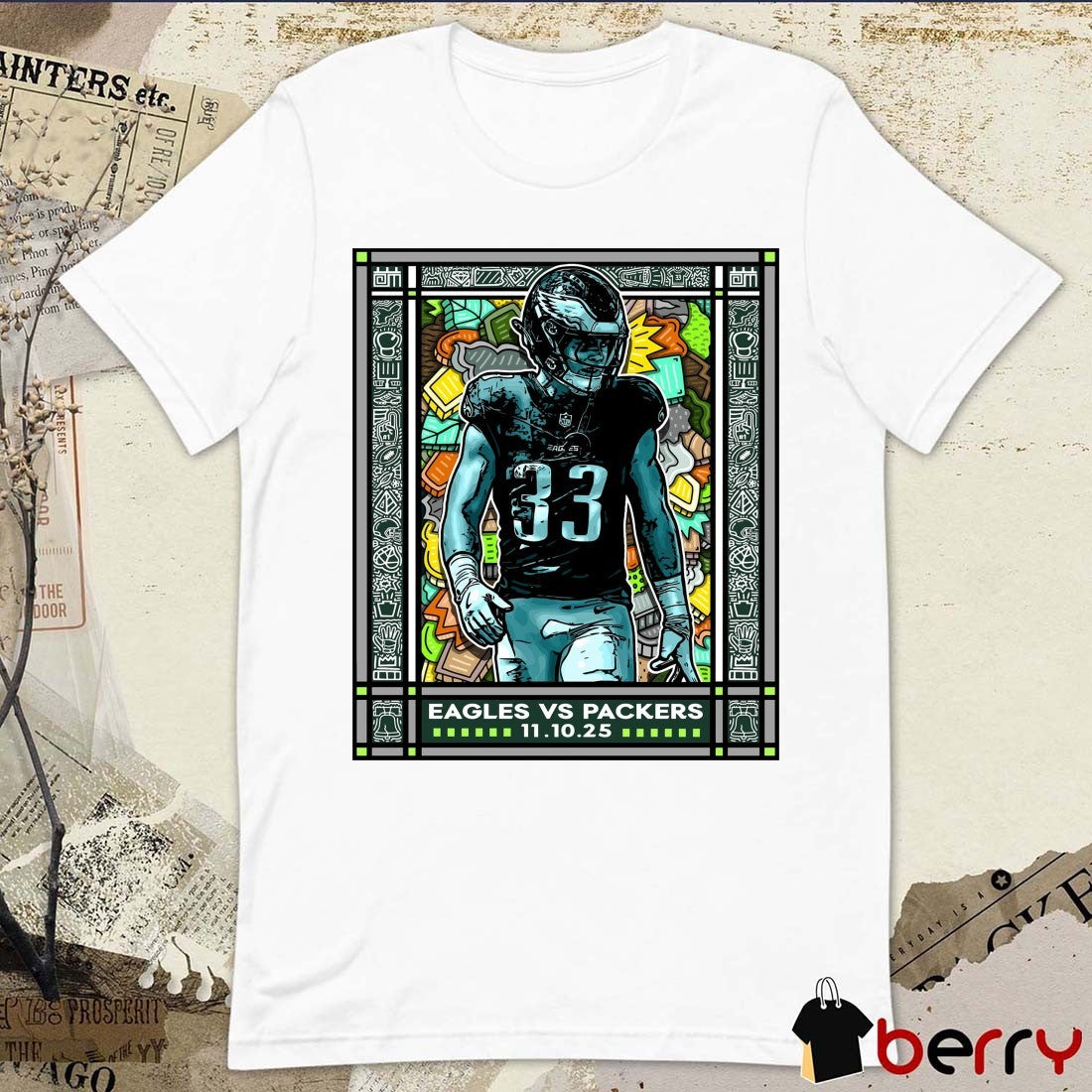 Avonte Maddox Philadelphia Eagles Vs Green Bay Packers 2025 NFL Gameday Week 10 November 10, 2025 Poster t-shirt