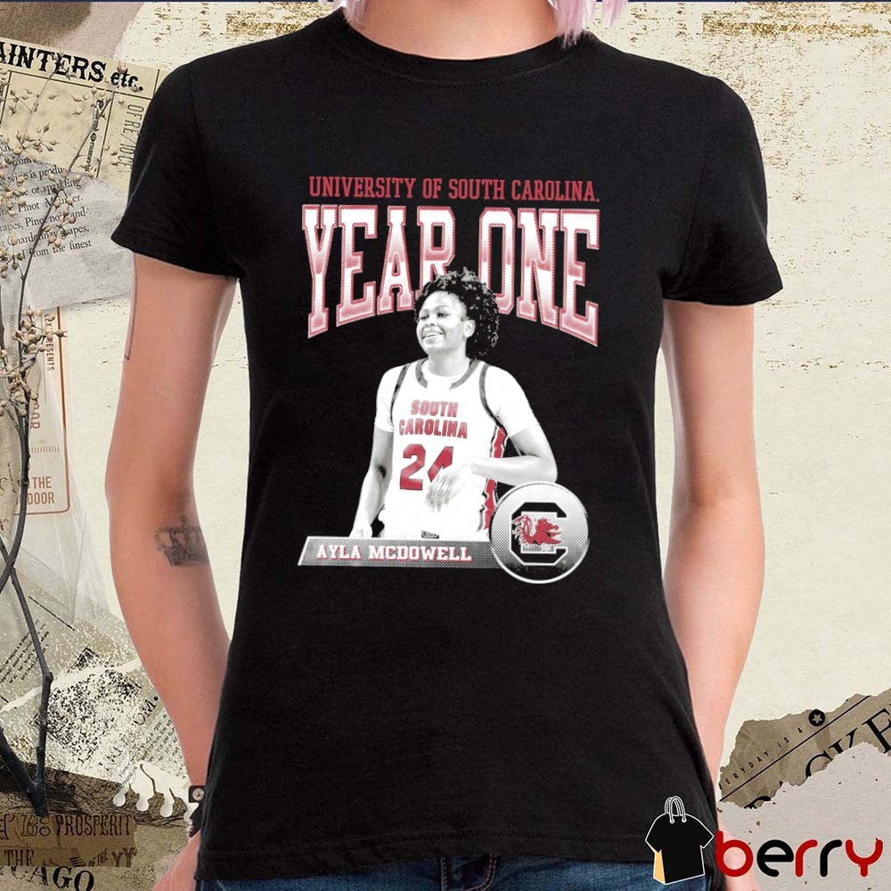 Ayla McDowell Garnet Year One University Of South Carolina Gamecocks Women’s Basketball t-shirt