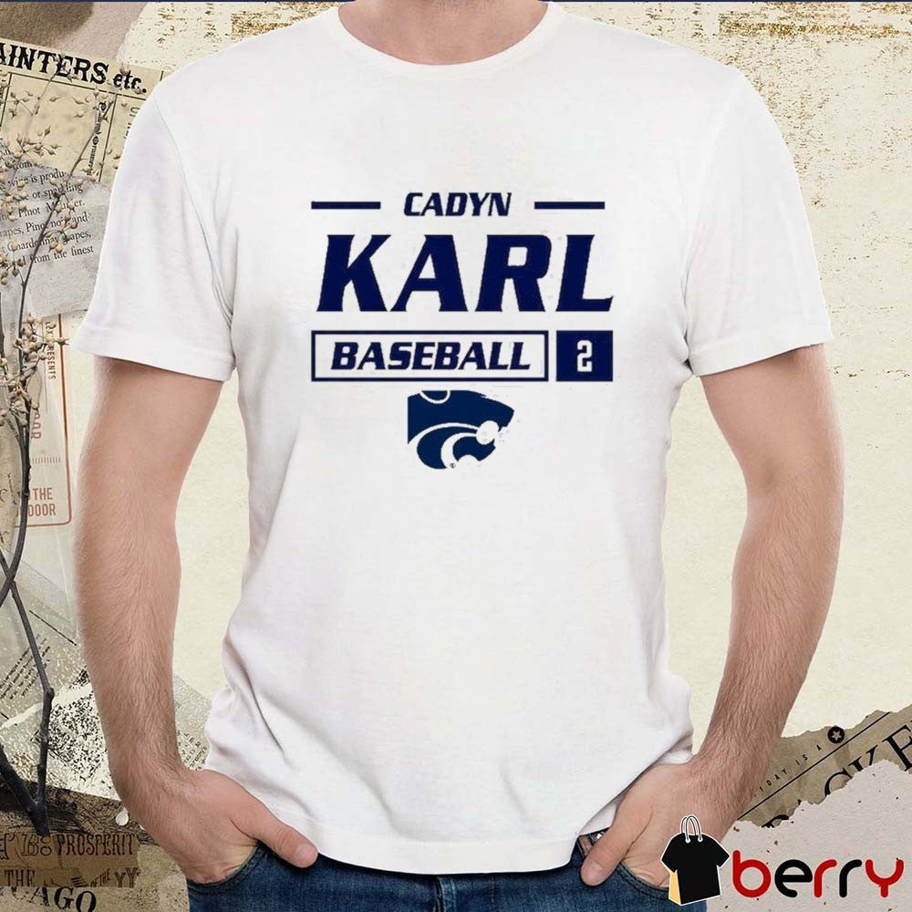 B2026 Cherri Harms K State Wildcats Cadyn Karl Baseball 2 t-shirt
