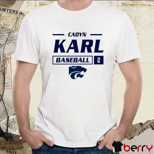 B2026 Cherri Harms K State Wildcats Cadyn Karl Baseball 2 t-shirt