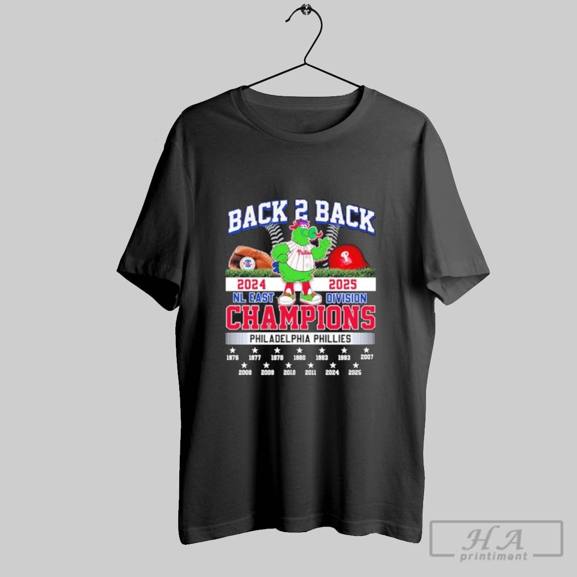 Official Back 2 Back 2024 2025 Nl East Division Champions Philadelphia Phillies Masco